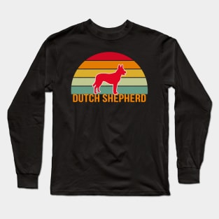 Dutch Shepherd Vintage Silhouette Long Sleeve T-Shirt